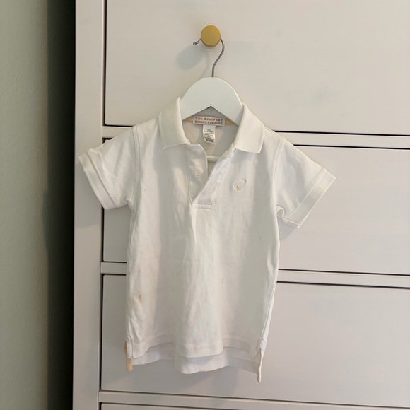 The Beaufort Bonnet Company Solid White Polo 2T - Picture 1 of 8